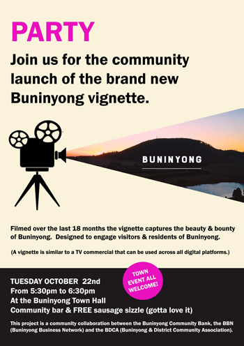 Launch of Buninyong promotional film